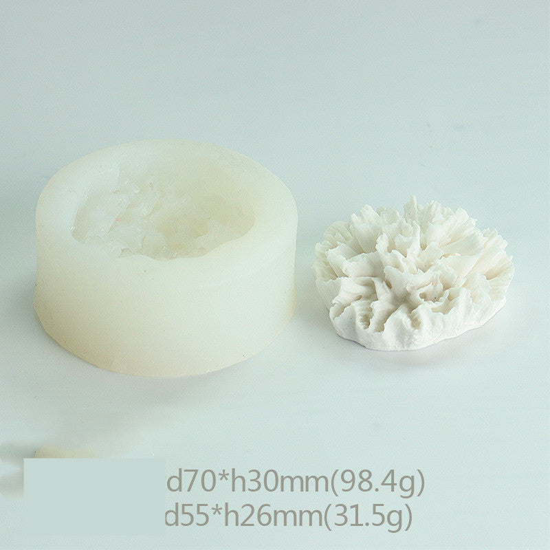 3D Flower Silicone Mold DIY Rose Peony Fragrance Candle Hand Soap